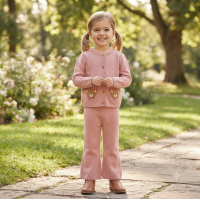J16739: Girls Knitted 2 Piece Outfit (2-4 Years)